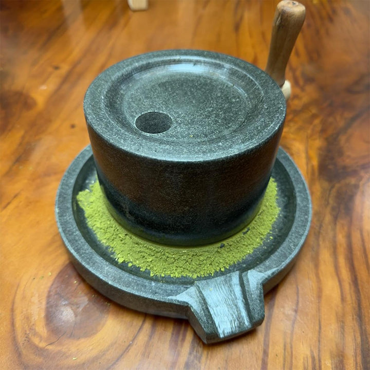 Steinmühle – Manuelle Blaustein-Pulvermühle, Edelstahl-Konstruktion, Match-Teemühle, Kaffee-Mehl, Pf