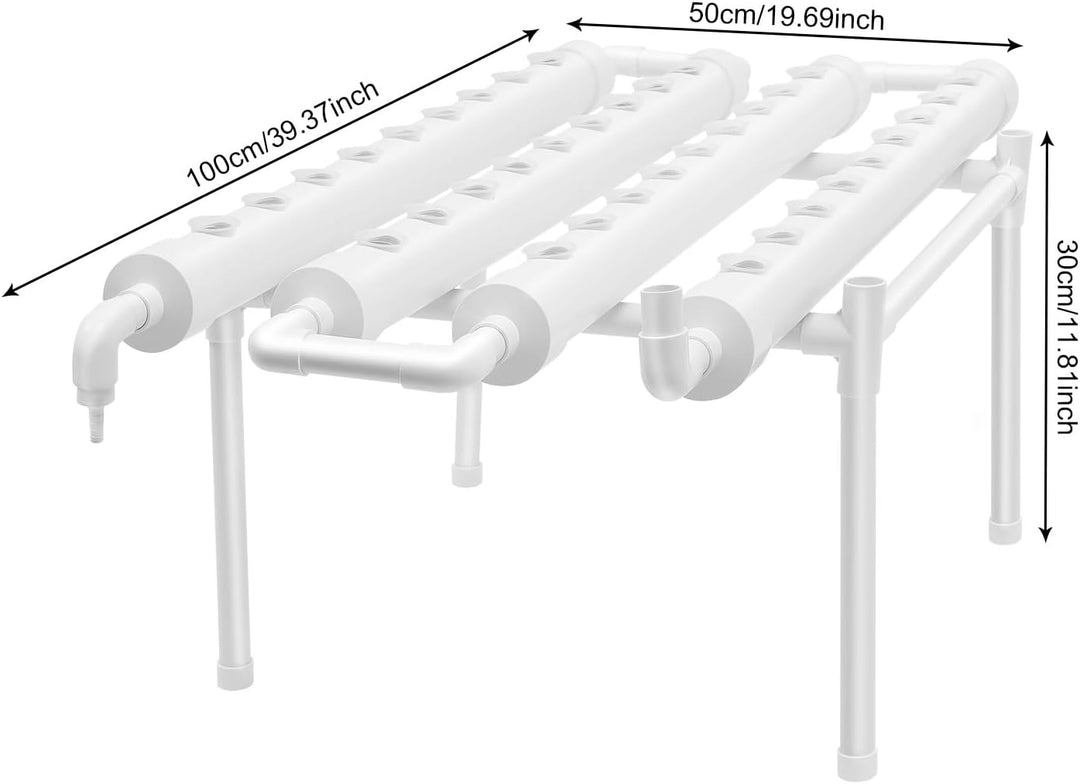 Hydroponic System, Hydroponic Grow Kit, NFT Hydroponic Kit, PVC-U Hydroponic System, Vertikales Gart
