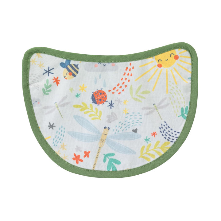 Infantino Swift Classic Babytrage, 2 Tragepositionen mit Wonder Cover Lätzchen, verstellbare Gurte,