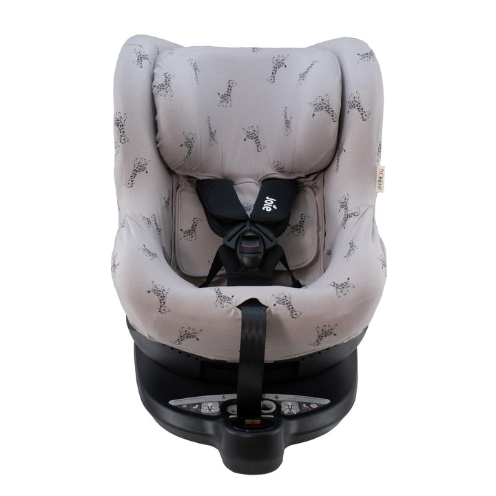 JYOKO Kids Bezug aus Baumwolle, kompatibel mit Joie Spin 360 und Nuna Rebl (Giraffe, Joie I-Spin 360