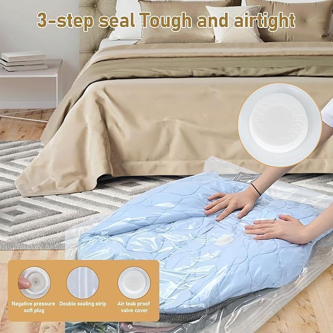 Vakuumbeutel zum Aufhängen, platzsparende Vakuumbeutel für Kleidung, Anzüge, Kleider, Mäntel oder Ja