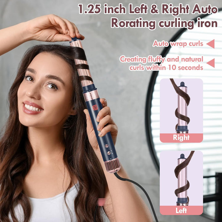 Hairstyler 5 in 1, NDLT Hohe Konzentration Negativer Lonen Multi Haarstyler Haartrockner, Föhnbürste