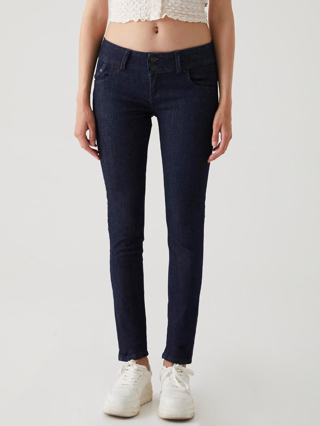 LTB Jeans - Damen - Molly - MID Waist - Slim Fit Jeans - Hosen 28W / 30L Rinsed Wash 082, 28W / 30L