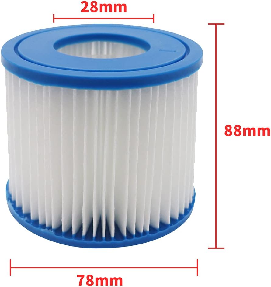 WuYan Ersatz-Filterkartusche kompatibel mit Best-Way 58381 Filterpumpe, 4 Stück Schwimmbadfilter für