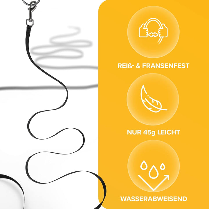 Schleppleine 10m / 15m für Katzen - Katzenleine - extra leichte Leine für Katzen - Cat Leash - Katze