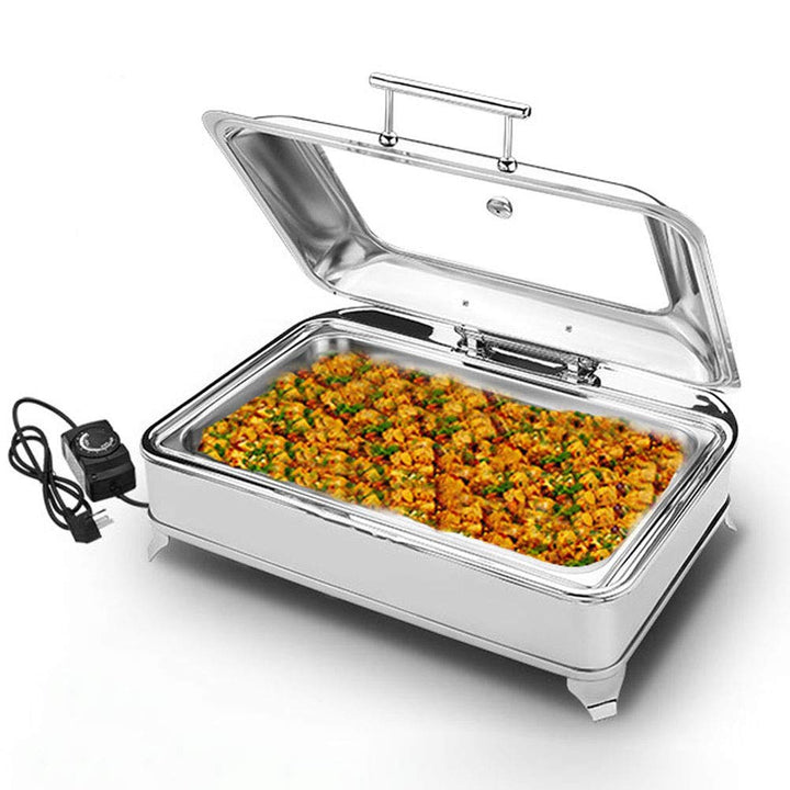 Chafing Dish, Warmhaltebehälter Essen, Buffetwärmer Speisenwärmer Elektrisch, Wärmebehälter für Esse