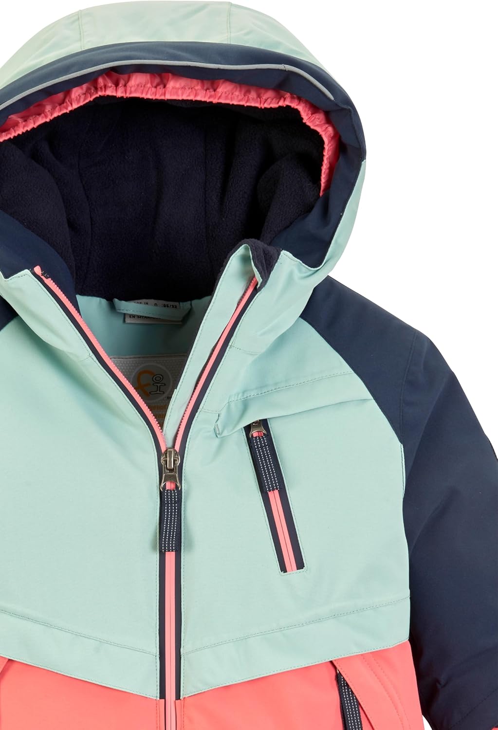 first instinct by killtec unisex Skijacke wasserdicht/Funktionsjacke mit Kapuze und Schneefang FISW