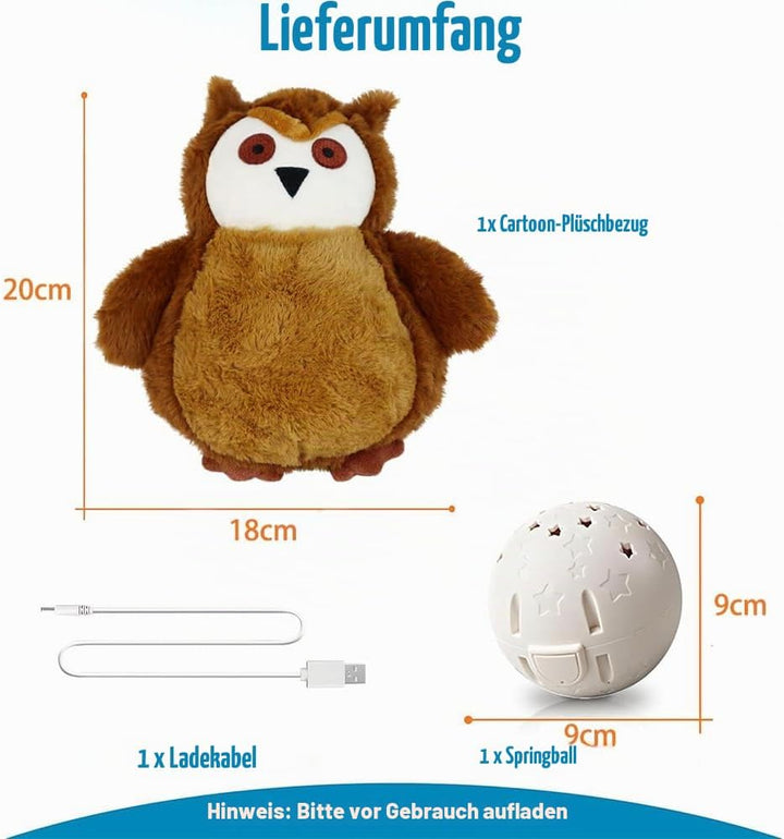Bewegendes Hundespielzeug, Interaktives Hundespielzeug, Aktives Bewegliches Haustier Plüschspielzeug