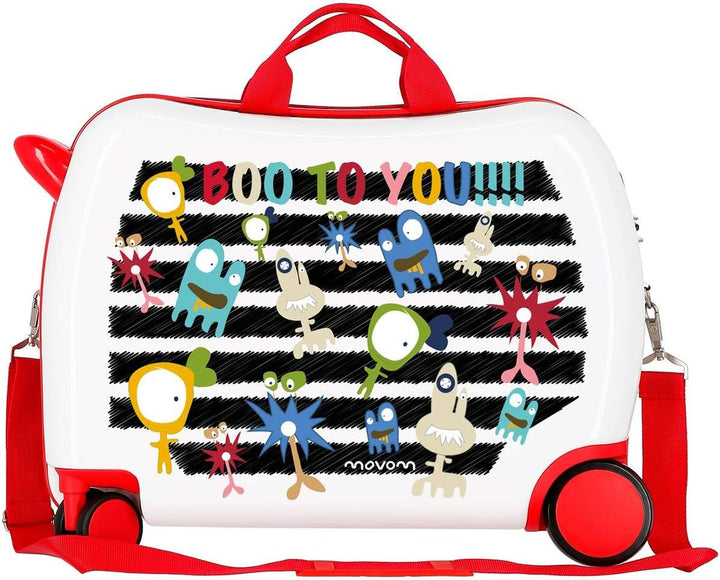 Movom Happy Time Kinder-Koffer Mehrfarbig 50x38x20 cms Hartschalen ABS Kombinationsschloss 34L 2,1Kg