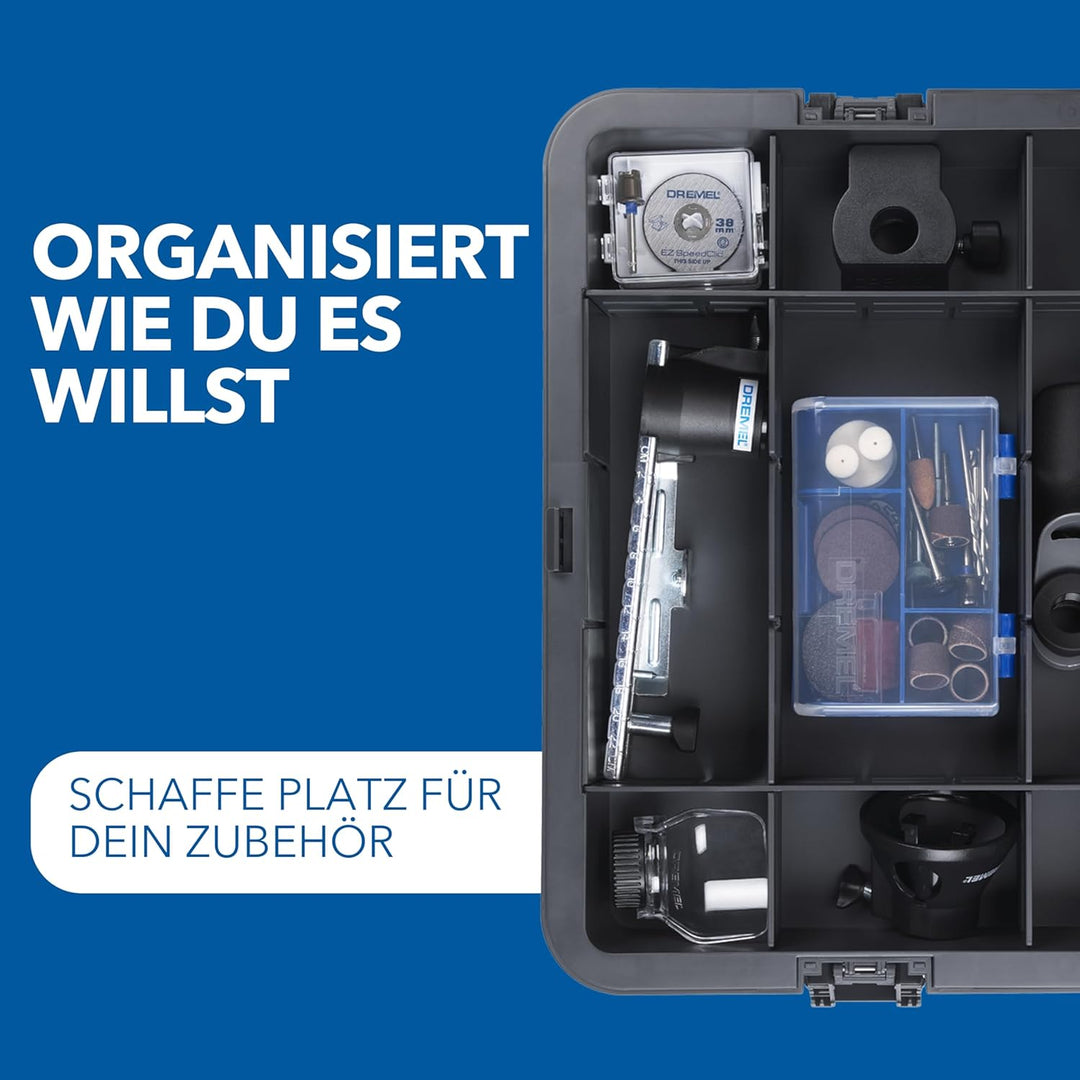 Dremel 8240 Akku-Multitool 12V 2Ah, Multifunktionswerkzeug Set mit 2 Akkus, 5 Auf-und Vorsätze, 1 Dr