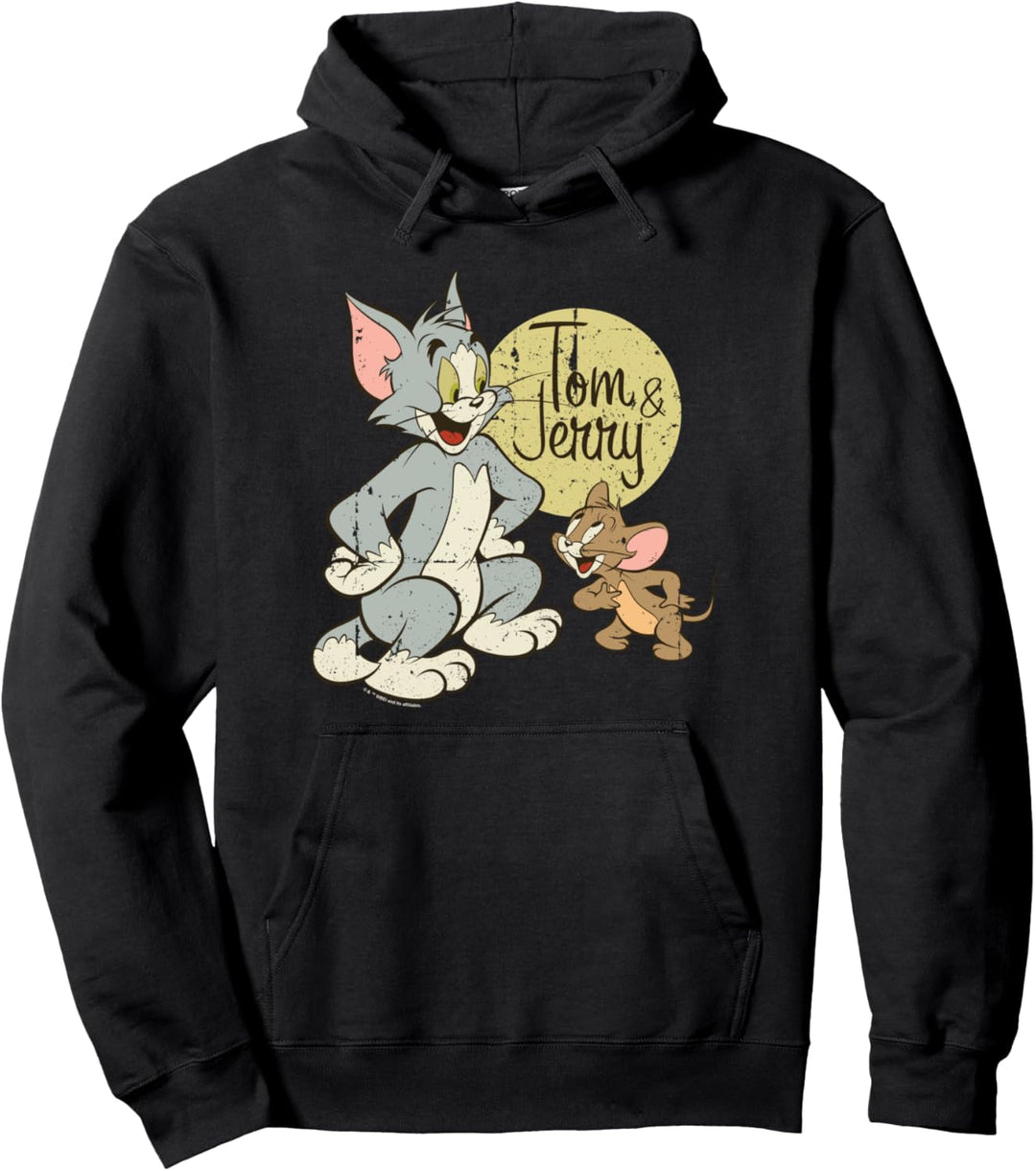 WB 100: Tom and Jerry Distressed Poster Pullover Hoodie