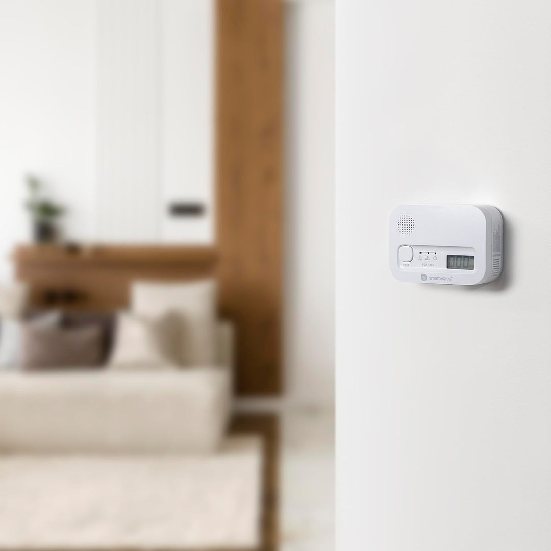 X-Sense Smart Wassermelder mit Batterie, WLAN Wassersensor & Smartwares FGA-13041 Kohlenmonoxid-Meld