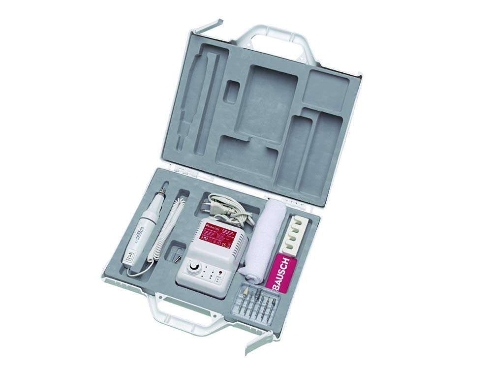 Bausch 0359 Professionelles Maniküre und Pediküre-Set, Gerät mit Feststellschraube, Rechts- und Link