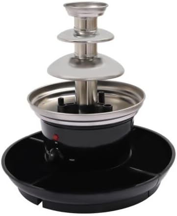 40W Schokoladenbrunnen Mit Food Tray Drehbare Schokofondue Fondue Schokofontäne Schokobrunnen Edelst