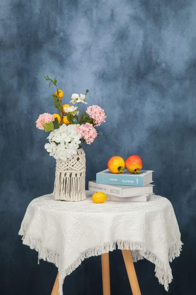 Kate Backdrop Photography 1.5x2.2m/5x7ft Klassische strukturierte Blaue Figur Fotografie Aufnahme Hi