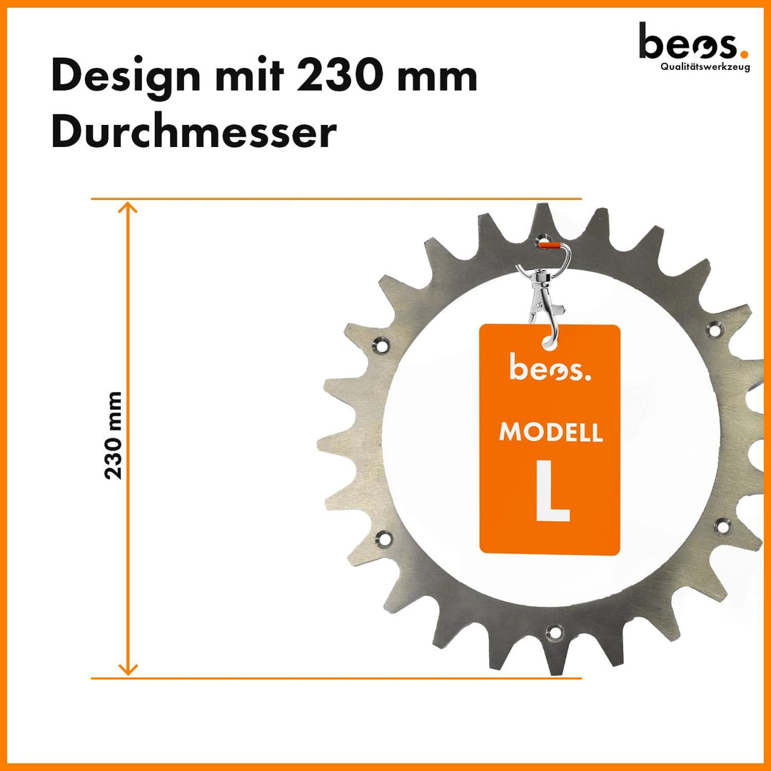 BEOS® PREMIUM EDELSTAHL Spikes für Modell Worx L -Poliert -Gesenkte Schraubenlöcher-Entgratet- 12x E