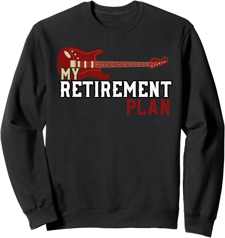 Lustige Gitarre Meine Altersvorsorge Vintage-Musik-Geschenk Sweatshirt