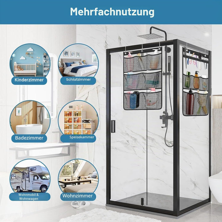 EEEKit Hängende Badezimmer Organizer, 2 Stück Dusche Organizer, Schnelltrocknende Türorganizer Hänge