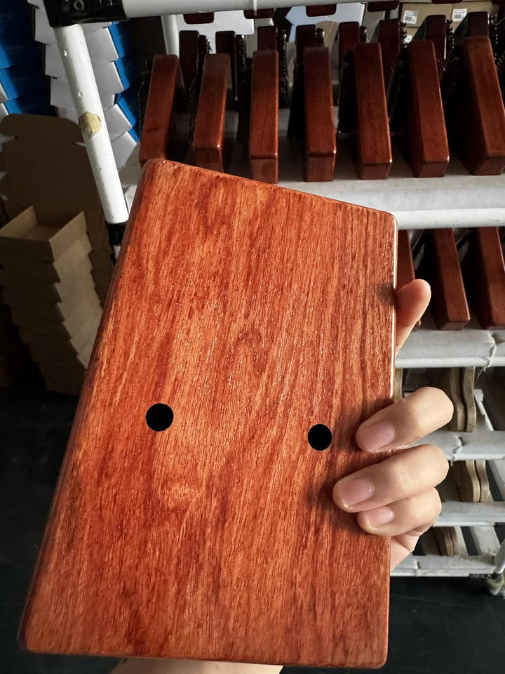 GECKO Kalimba 17 Schlüssel Daumenklavier mit wasserdichter Schutzbox, Stimmhammer und Lernanleitung,