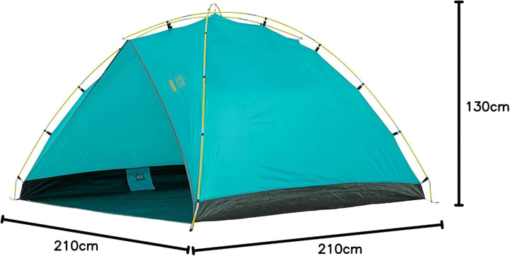 Grand Canyon Tonto Beach Tent 4 - Strandzelt/Strandmuschel 210 x 210 cm - Kuppel-Zelt, UV50+, Wasser