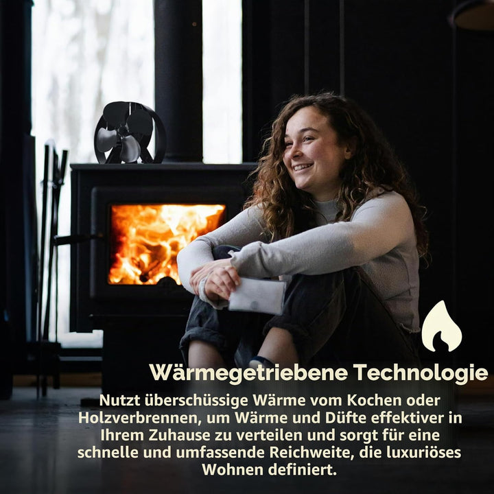 Forest Master | Viking Advanced Ofenventilator – leistungsstarkes 4-Blatt-Design für umweltfreundlic