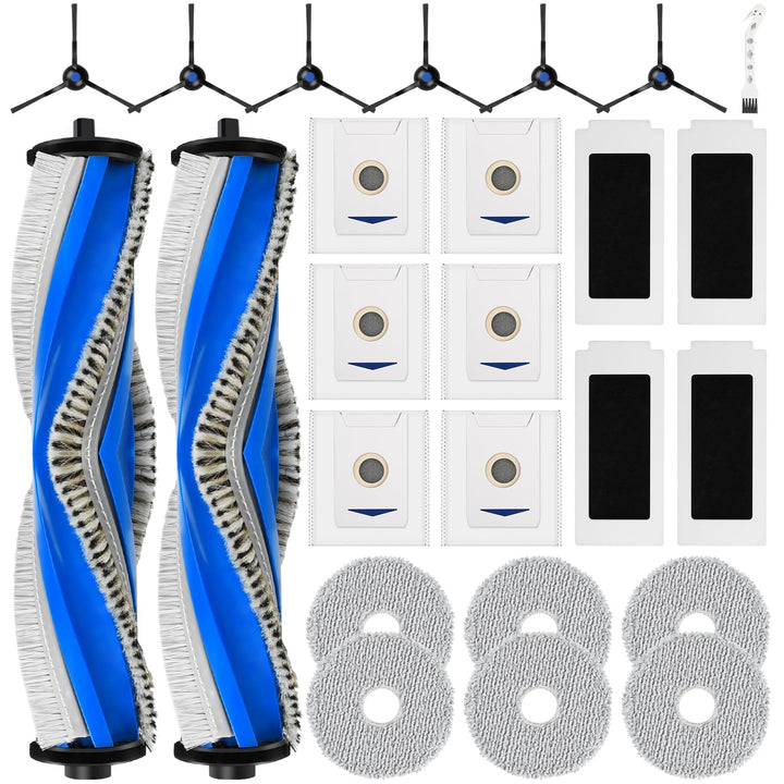 25 Stück Zubehör Kompatibel für ECOVACS DEEBOT T30 Omni / T30 PRO Omni Saugroboter, Ersatzteile mit