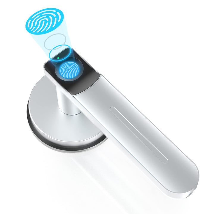 Foxgard Smart Fingerprint Door Lock,Keyless Entry Door Lock with Handle,Biometric Door Lock,Room Doo