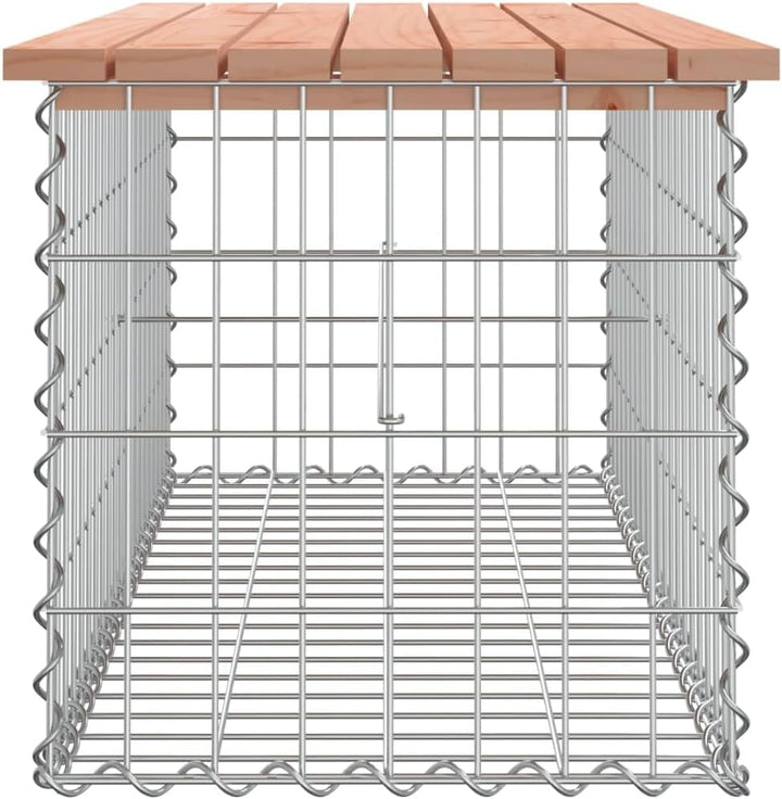 vidaXL Gartenbank aus Gabionen 103x44x42 cm Massivholz Douglasie 103 x 44 x 42 cm Braun, 103 x 44 x