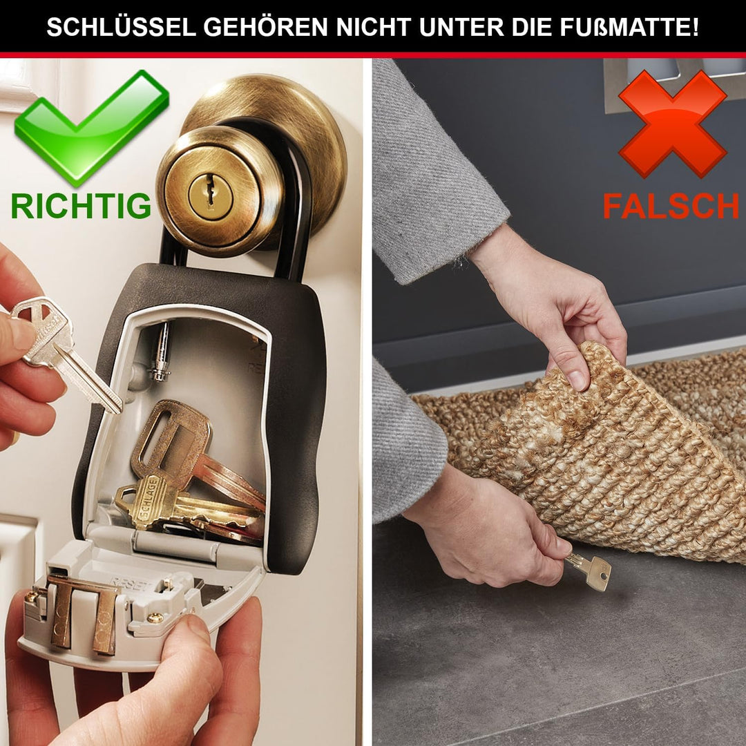 Master Lock Schlüsseltresor, mit Bügel, Aussen, 15.7 x 9 x 4 cm, Schlüsselsafe Medium - mit Bügel, M