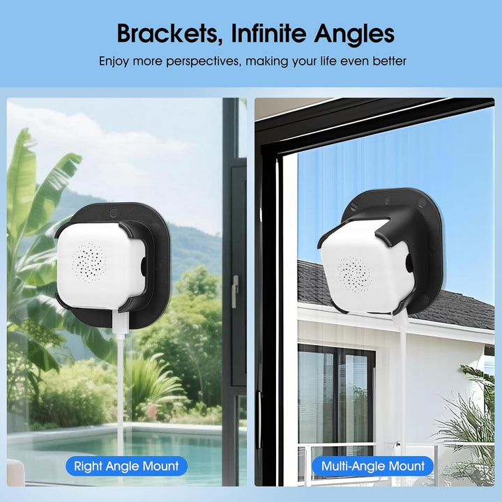 Fensterkamera 2,4 GHz & 5 GHz Dual-Band 3MP 2K WLAN Überwachungskamera Innen mit KI-Farbnachtsicht,