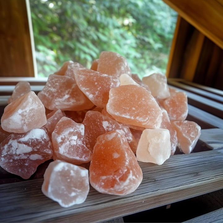 HAF® Rosa Salzbrocken 2 kg | Grobe Steinsalz Brocken ohne Zusätze und naturbelassen aus der Salt Ran