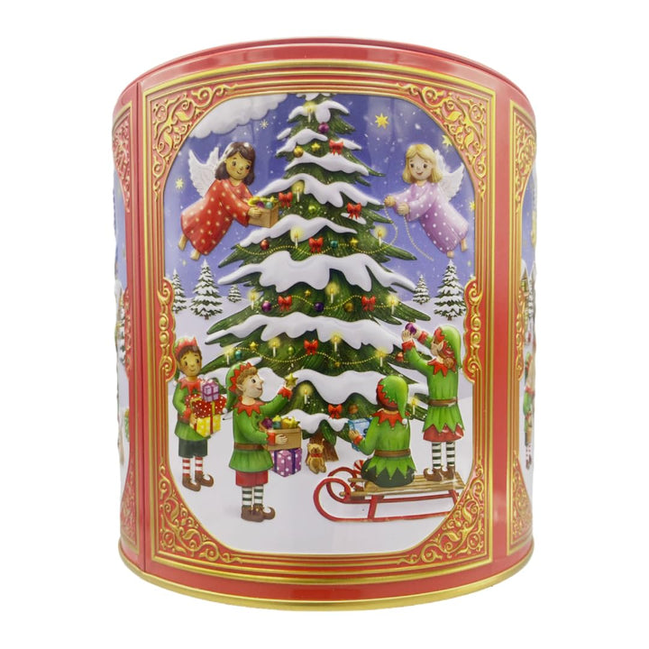 Dose, Weihnachtsdose, Gebäckdose, Aufbewahrungsdose, Keksdose, Blechdose. Aufbewahrung für Plätzchen