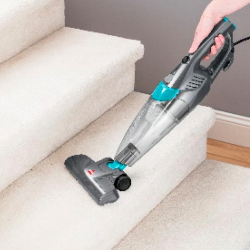 Bissell 2024N Featherweight Pro Stabstaubsauger mit abnehmbarem Handstaubsauger, Beutellos, Mit Kabe