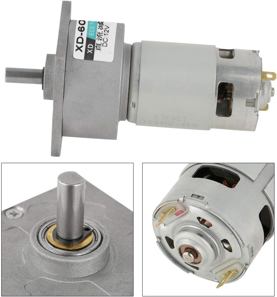 DC12V / 24V 35W Mini-DC-Getriebemotor Metall Geschwindigkeit einstellbar grossen Drehmoment Motor CW