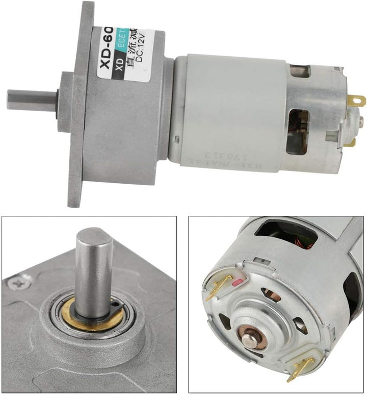 DC12V / 24V 35W Mini-DC-Getriebemotor Metall Geschwindigkeit einstellbar grossen Drehmoment Motor CW