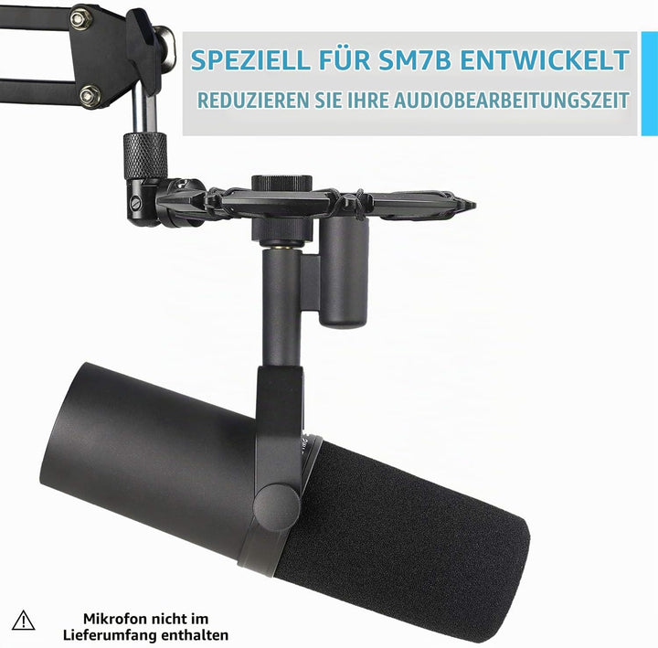 Shure SM7B Mikrofonspinne, Shock Mount Reduziert Vibration und Verbessert die Aufnahme Qualität von