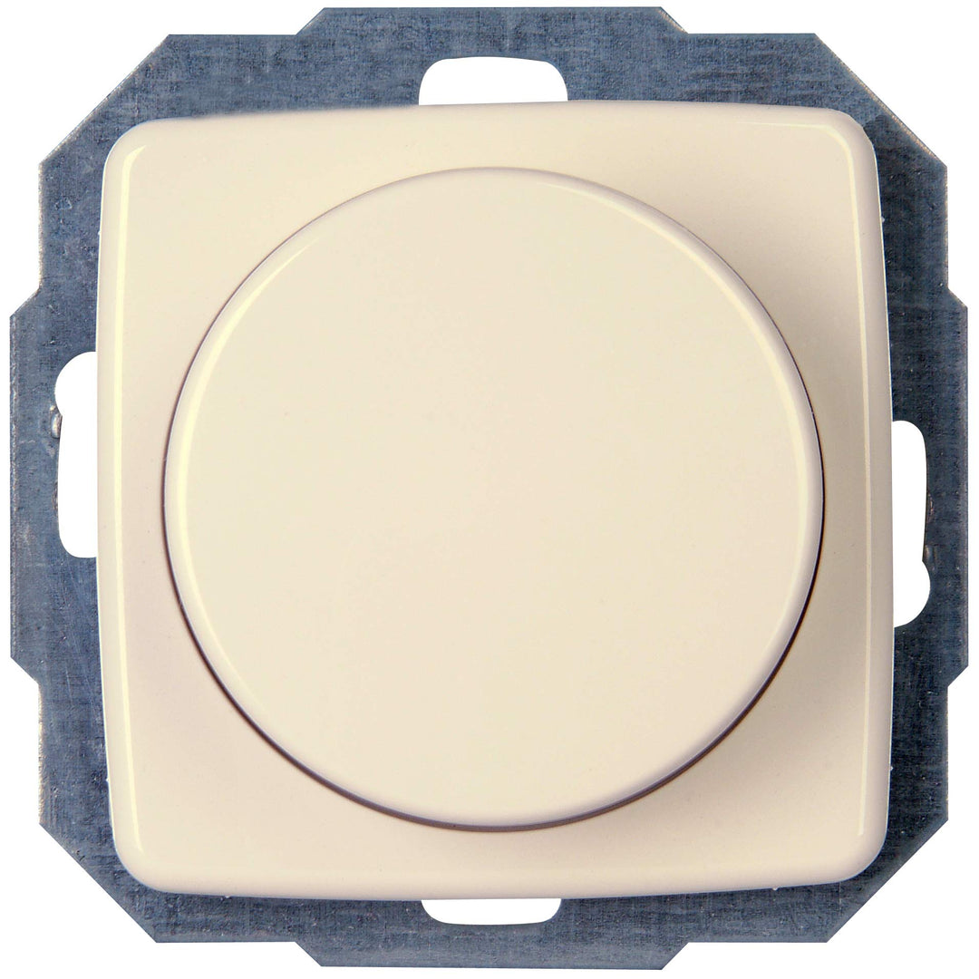 Kopp Rivo Creme-weiss, Druck-Wechsel-Schalter, Kombigerät, LED-Dimmer, für Glüh-Lampen, 230V Halogen