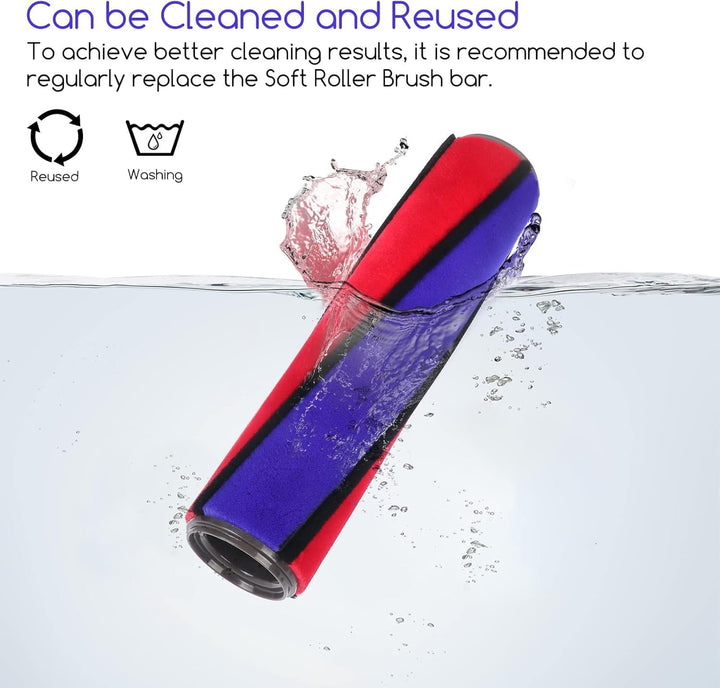 Bürste Ersatzbürste für Dyson V6 V7 V8 V10 V11 Ersatzteile, Softwalze für Dyson Staubsauger Zubehör