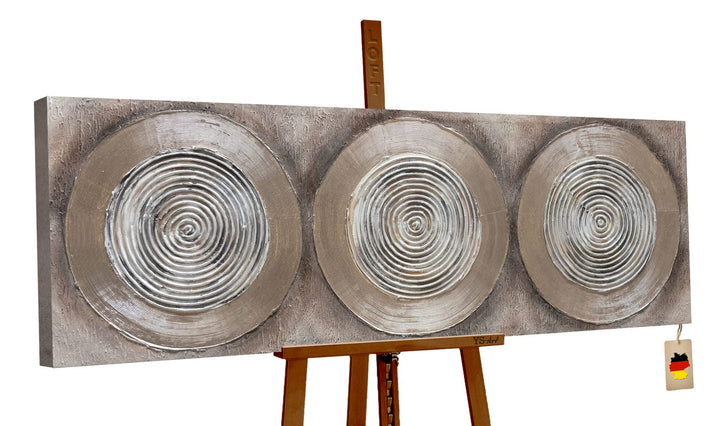 YS-Art Abstrakt Acryl Gemälde auf Leinwand Balance II handgemalt Wandbilder Wohnzimmer modern Wohnde