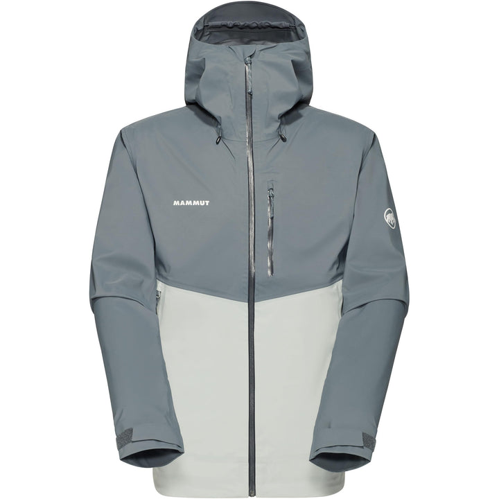 Mammut Herren Alto Guide Hooded Hardshelljacke mit Kapuze L Silver Sage-strata, L Silver Sage-strata