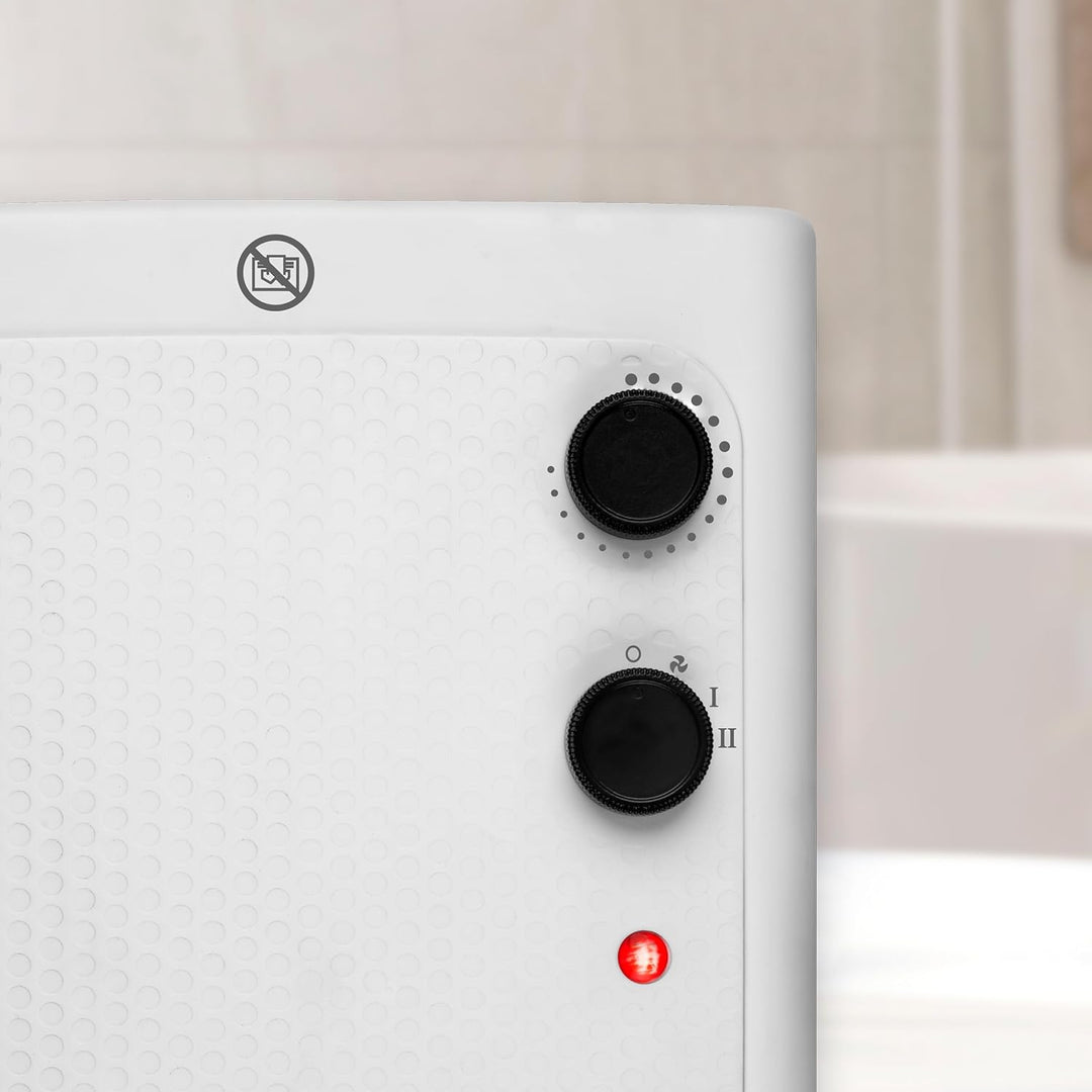 Ufesa Sigma – 1800 W Flachheizgerät mit IP21-Schutz für Badezimmer, 3 Heiz-/Kälteleistungsstufen, ei