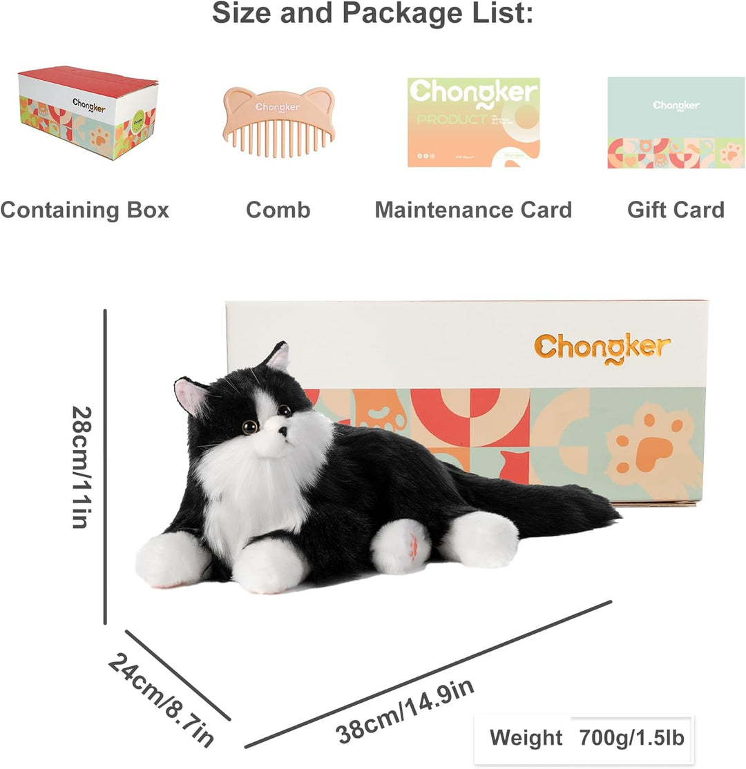 Interaktive Begleitroboter-Katzen, emotional unterstützendes Plüschtier mit Sprachausgabe, realistis