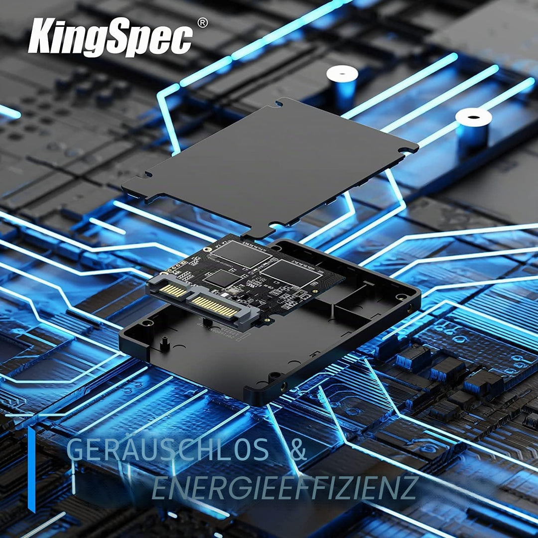 KingSpec 2TB 2.5" SATA SSD, SATA 3 SSD Festplatte Interni 3D NAND Flash, 2 5 Zoll ssd kompatibel mit