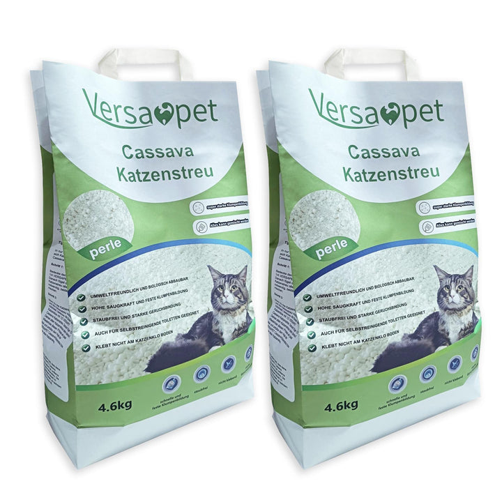 Cassava Katzenstreu klumpend Klumpstreu 2 x 4,6 kg Maniok
