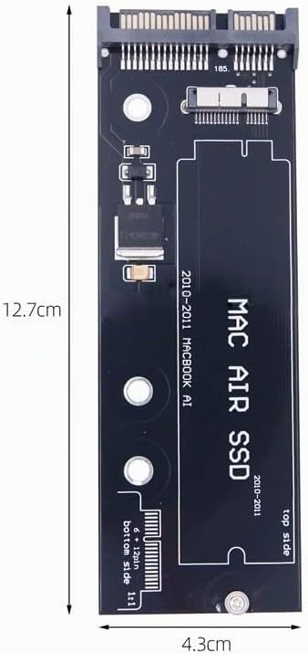 CY USB 3.0 zu SATA 22Pin &amp; 12+6Pin SSD PCB Disk Drive Kabel Adapter kompatibel mit 2010 2011 MAC Air