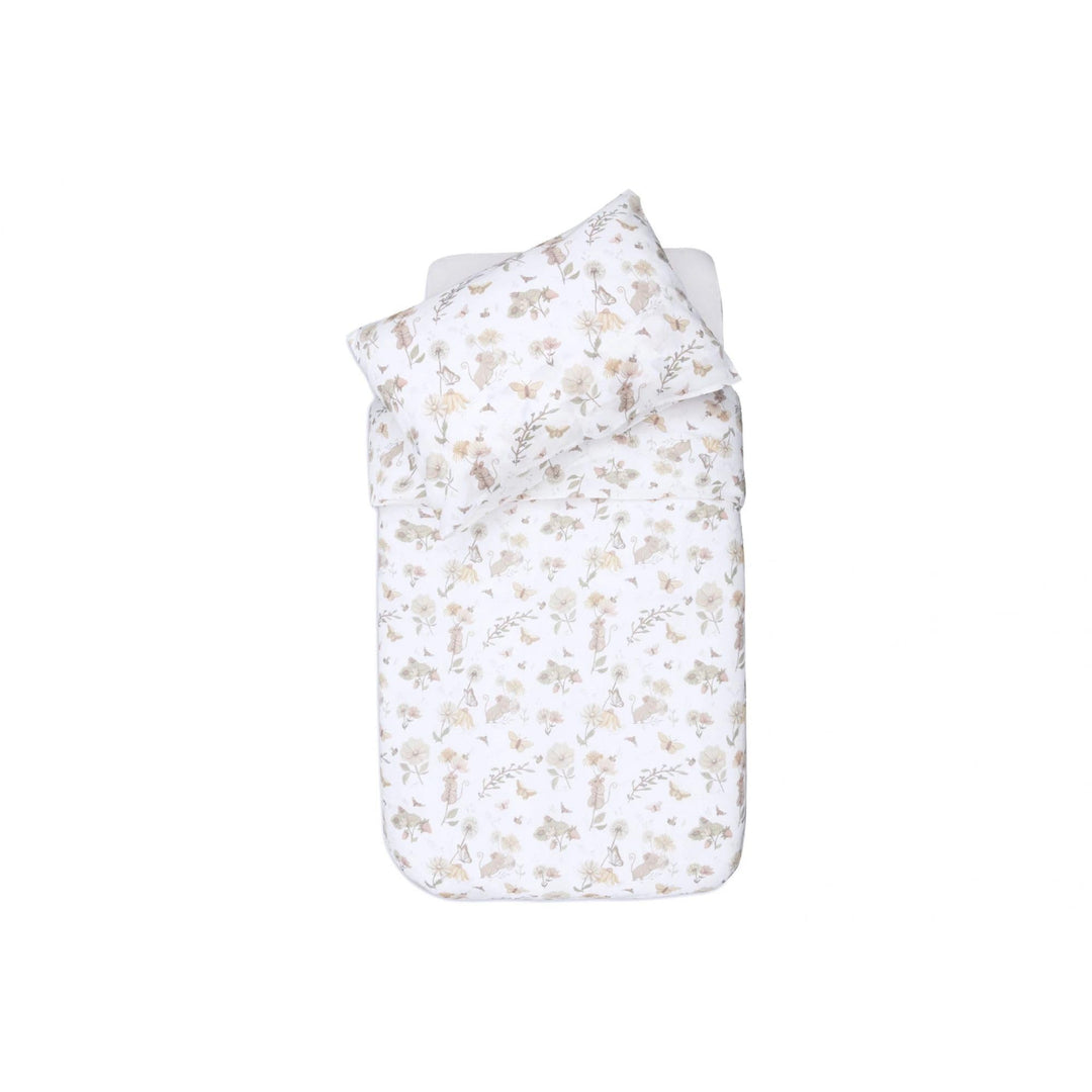 Jollein 003-005-67056 Bettwäsche Dreamy Mouse weiss (100x140 cm + 40x60 cm)