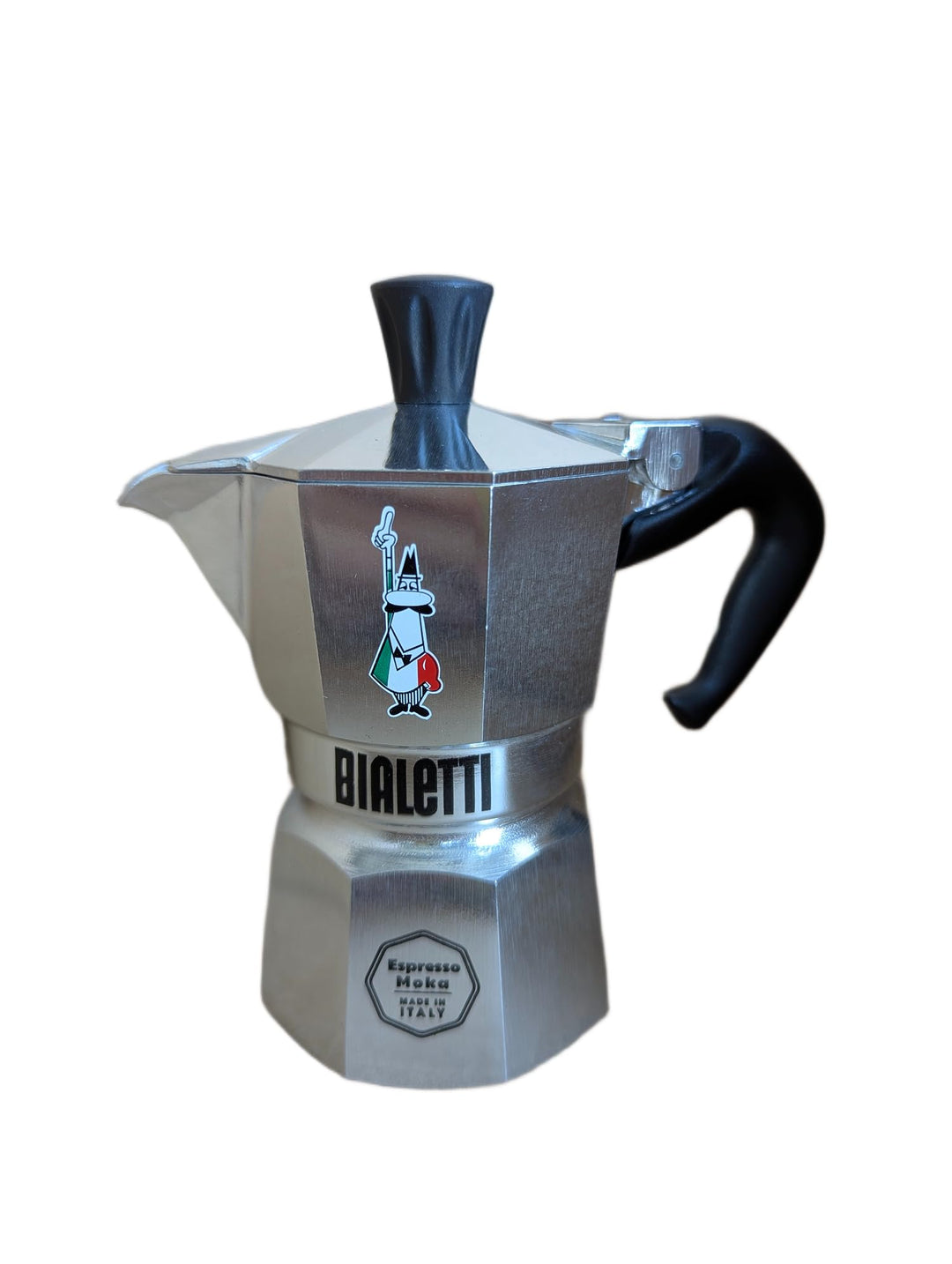 Bialetti Moka Express Omino Icona Limited Edition (Silber, 1 Tasse) Silber 1 Tazza, Silber 1 Tazza