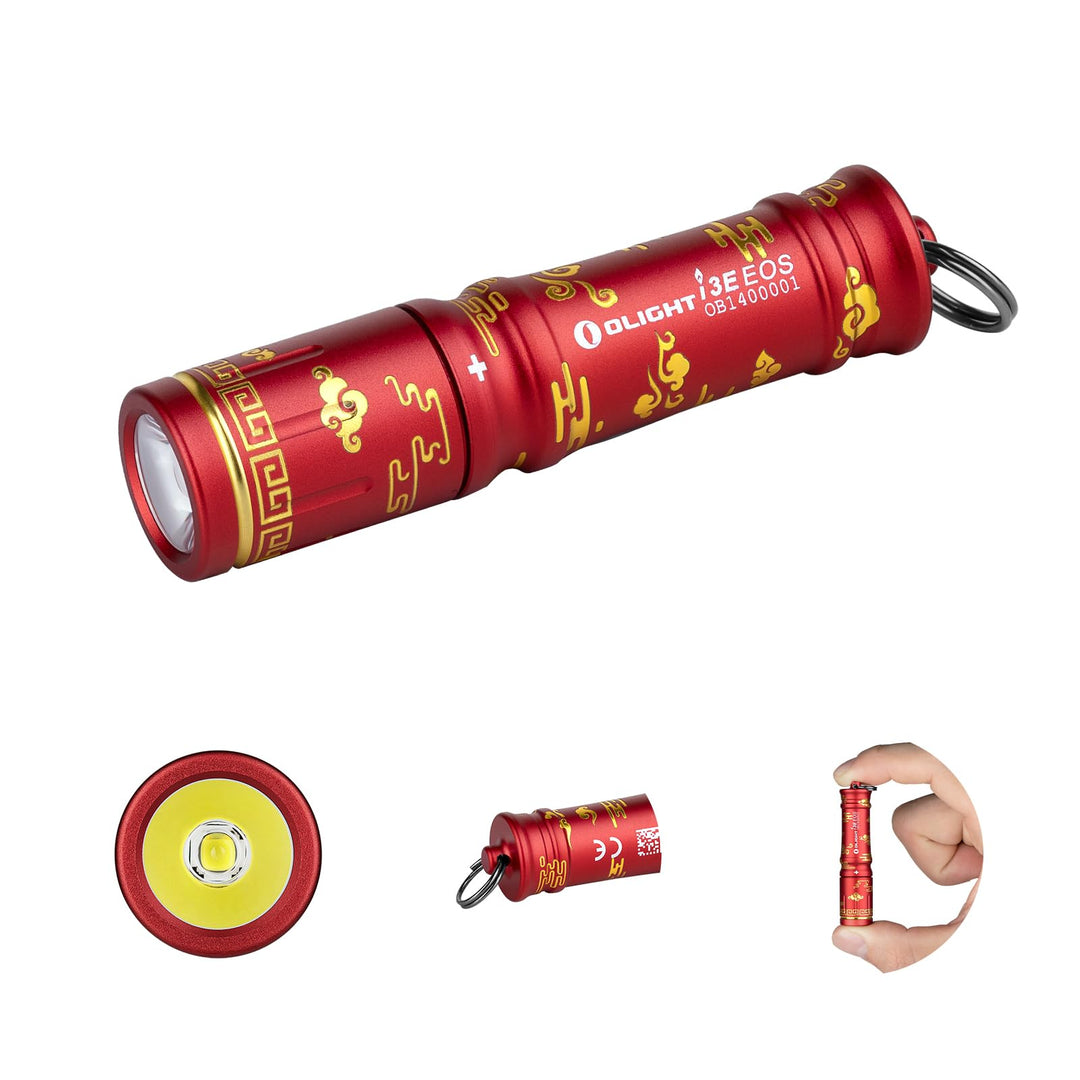 OLIGHT I3E EOS Mini LED Taschenlampe Schlüsselanhänger 90 Lumen und 44m Reichweite, kleine Taschenla