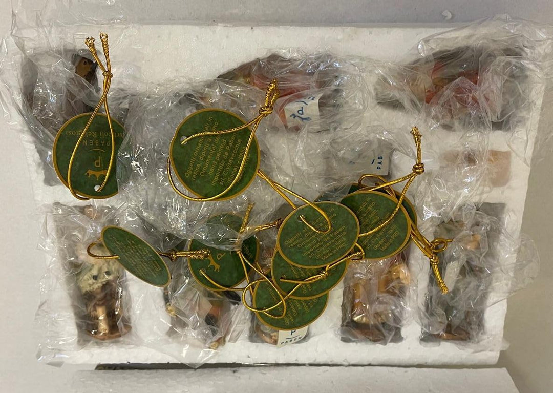 Paben – Komplette Figurensammlung für die Weihnachtskrippe, Grösse Figuren: 7 cm, 11 Motive aus