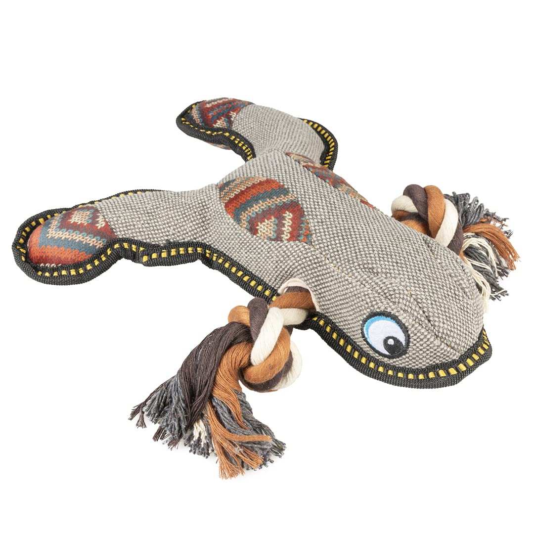 duvoplus, Canvas Frosch, 30 x 27 x 7 cm, Grau, Spielzeug, Grau, Hund